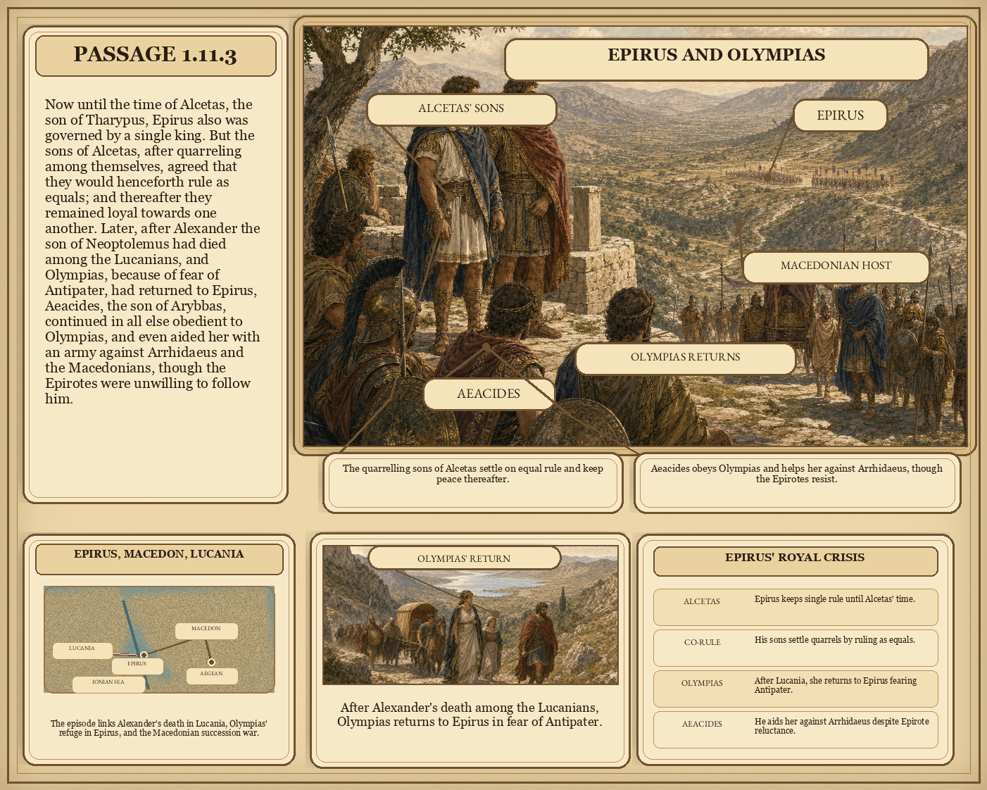 Illustrated page for Pausanias 1.11.3