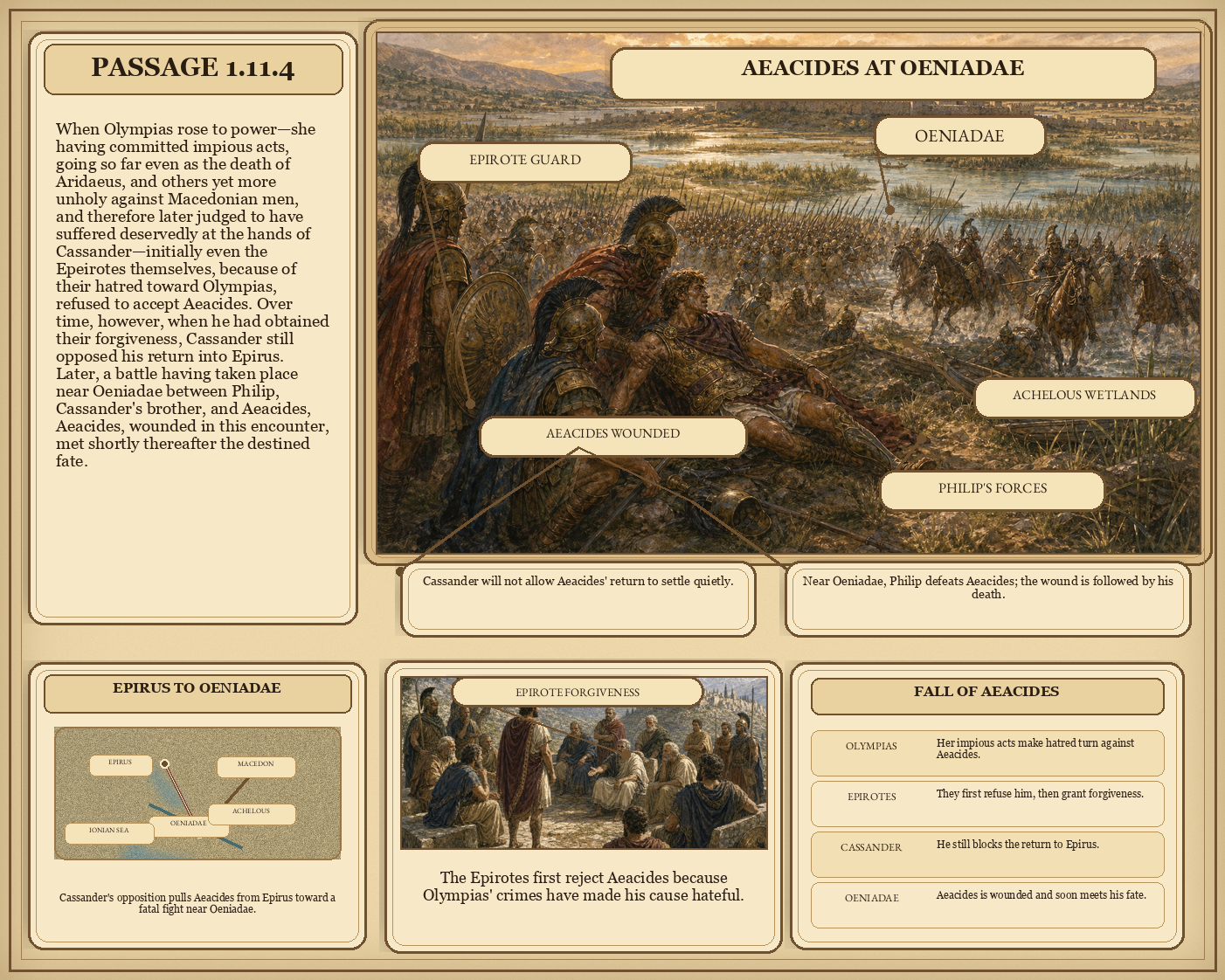 Illustrated page for Pausanias 1.11.4