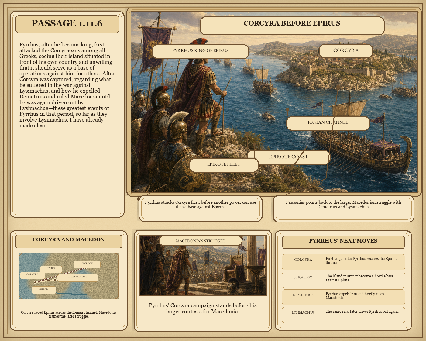 Illustrated page for Pausanias 1.11.6