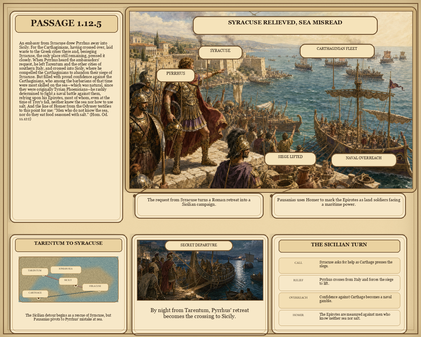 Illustrated page for Pausanias 1.12.5