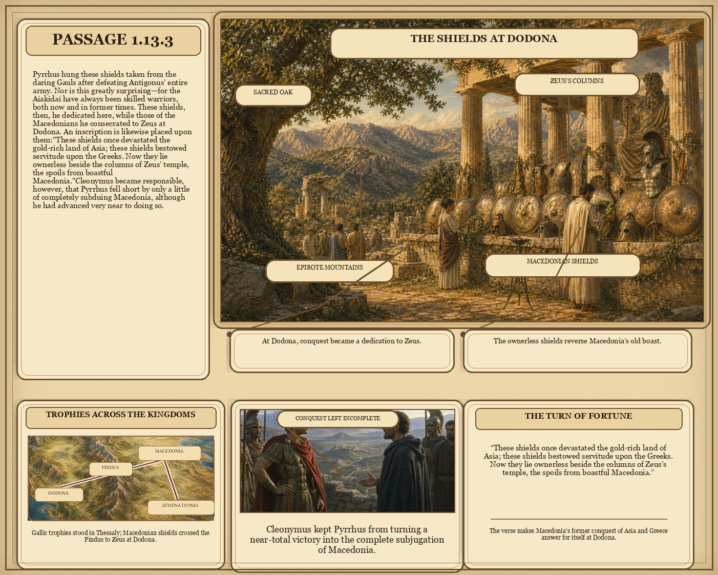 Illustrated page for Pausanias 1.13.3