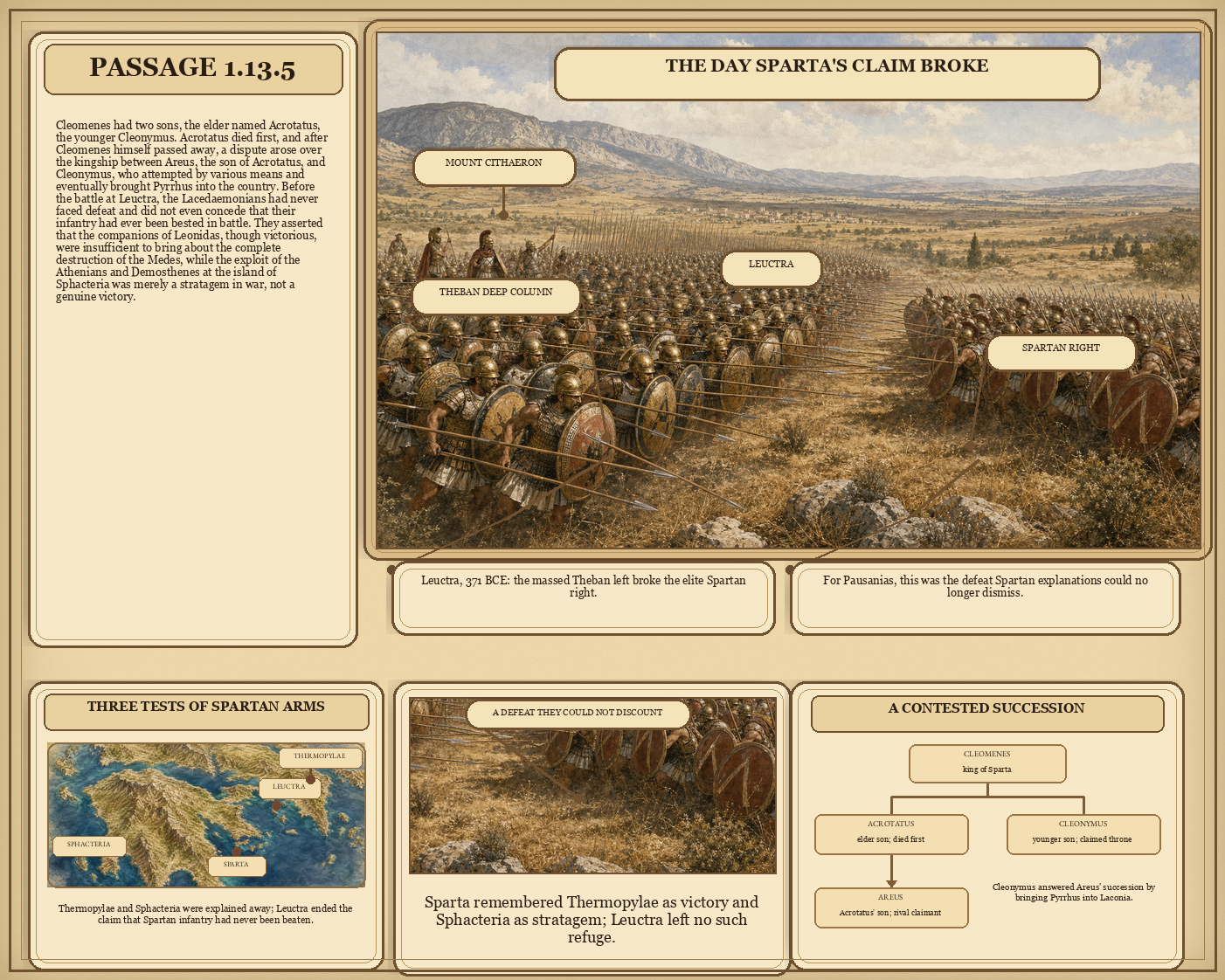Illustrated page for Pausanias 1.13.5