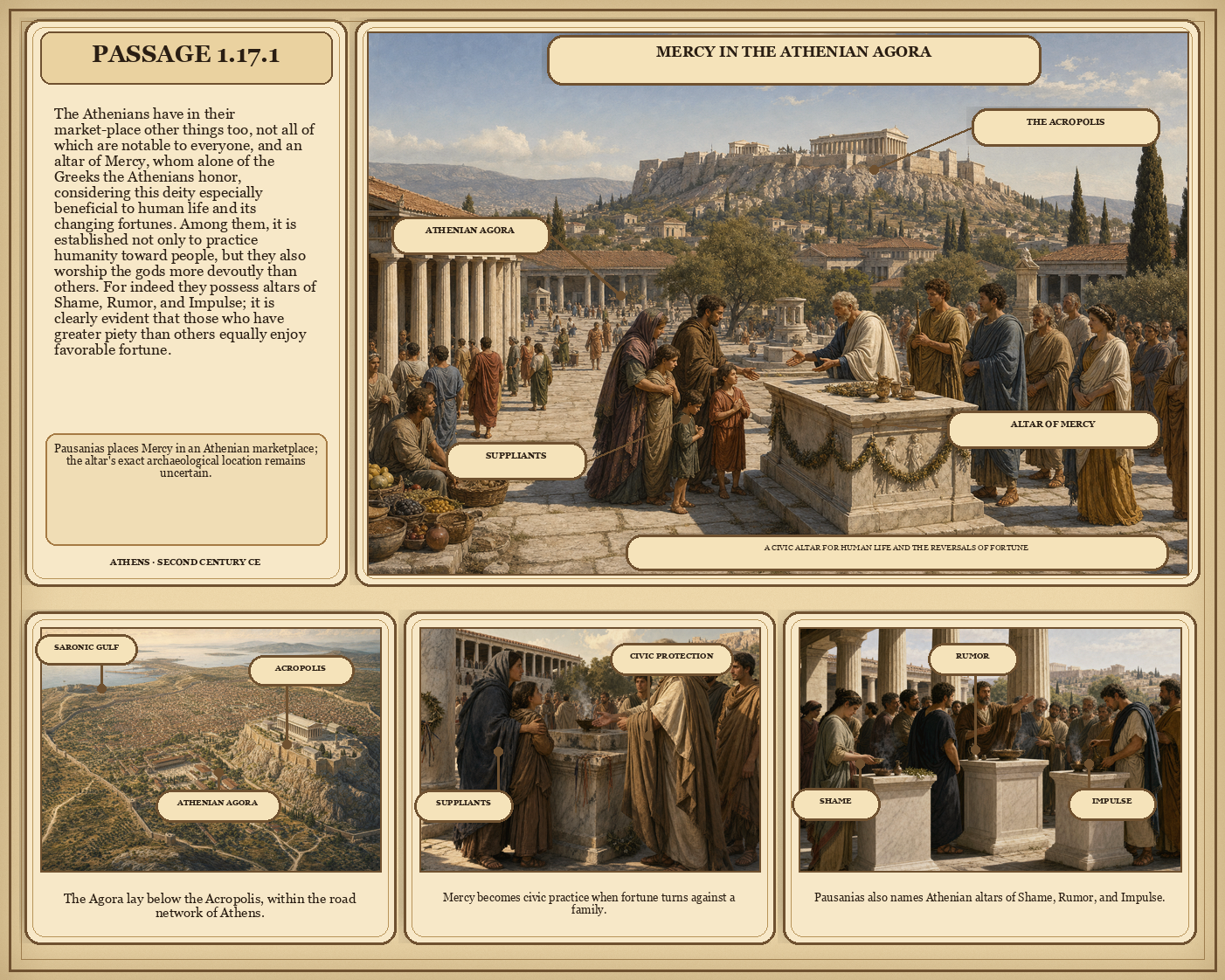 Illustrated page for Pausanias 1.17.1