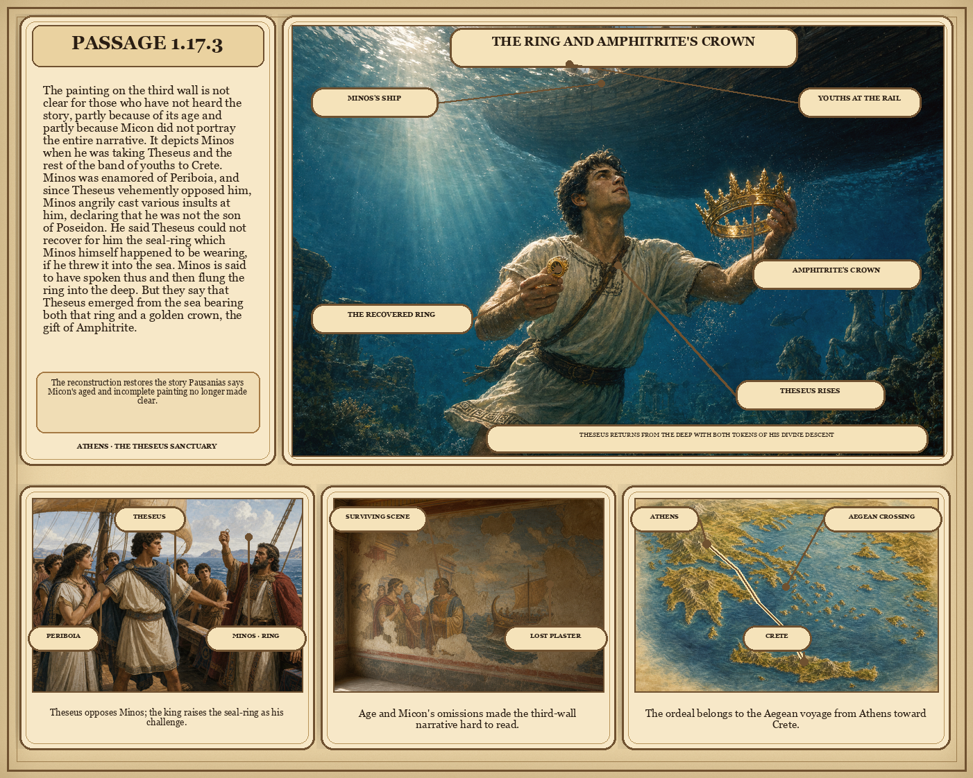 Illustrated page for Pausanias 1.17.3