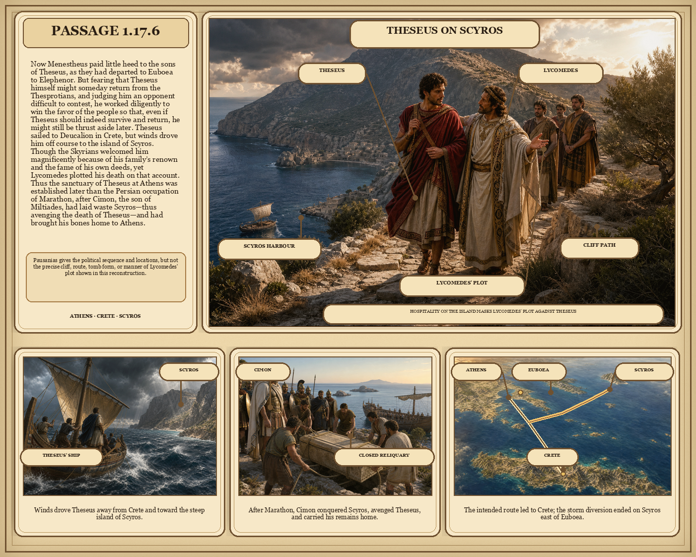 Illustrated page for Pausanias 1.17.6