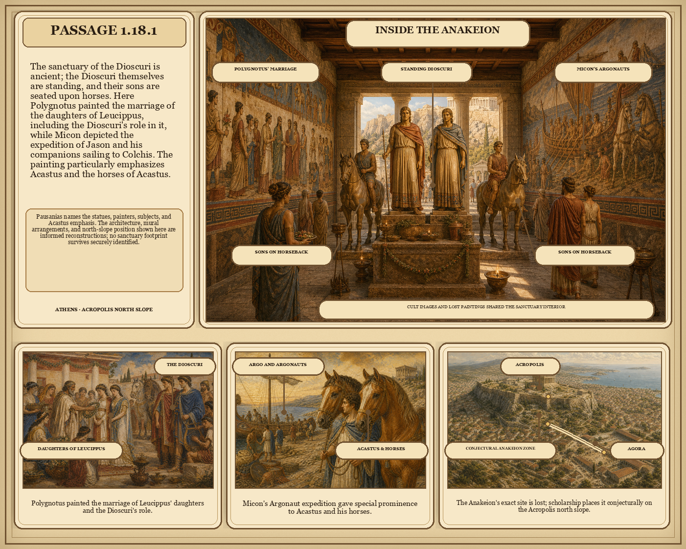 Illustrated page for Pausanias 1.18.1
