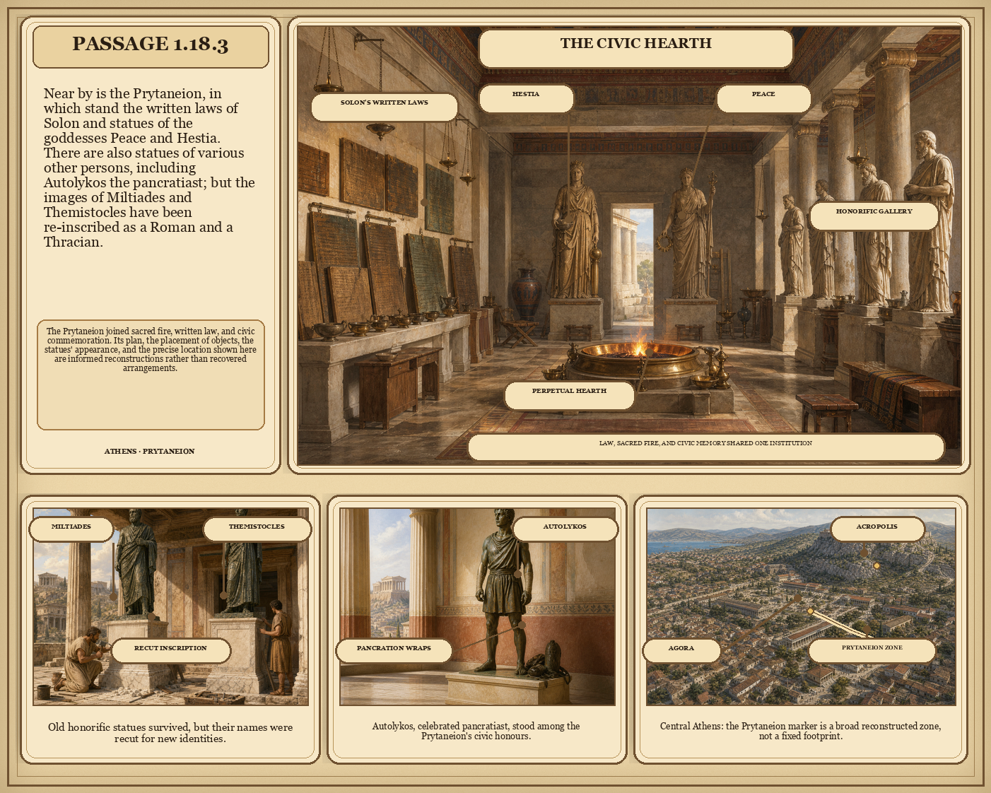 Illustrated page for Pausanias 1.18.3