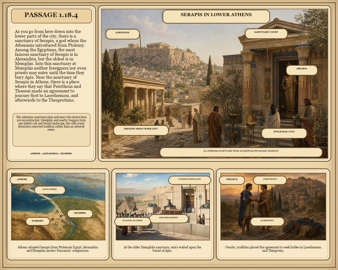Illustrated page for Pausanias 1.18.4