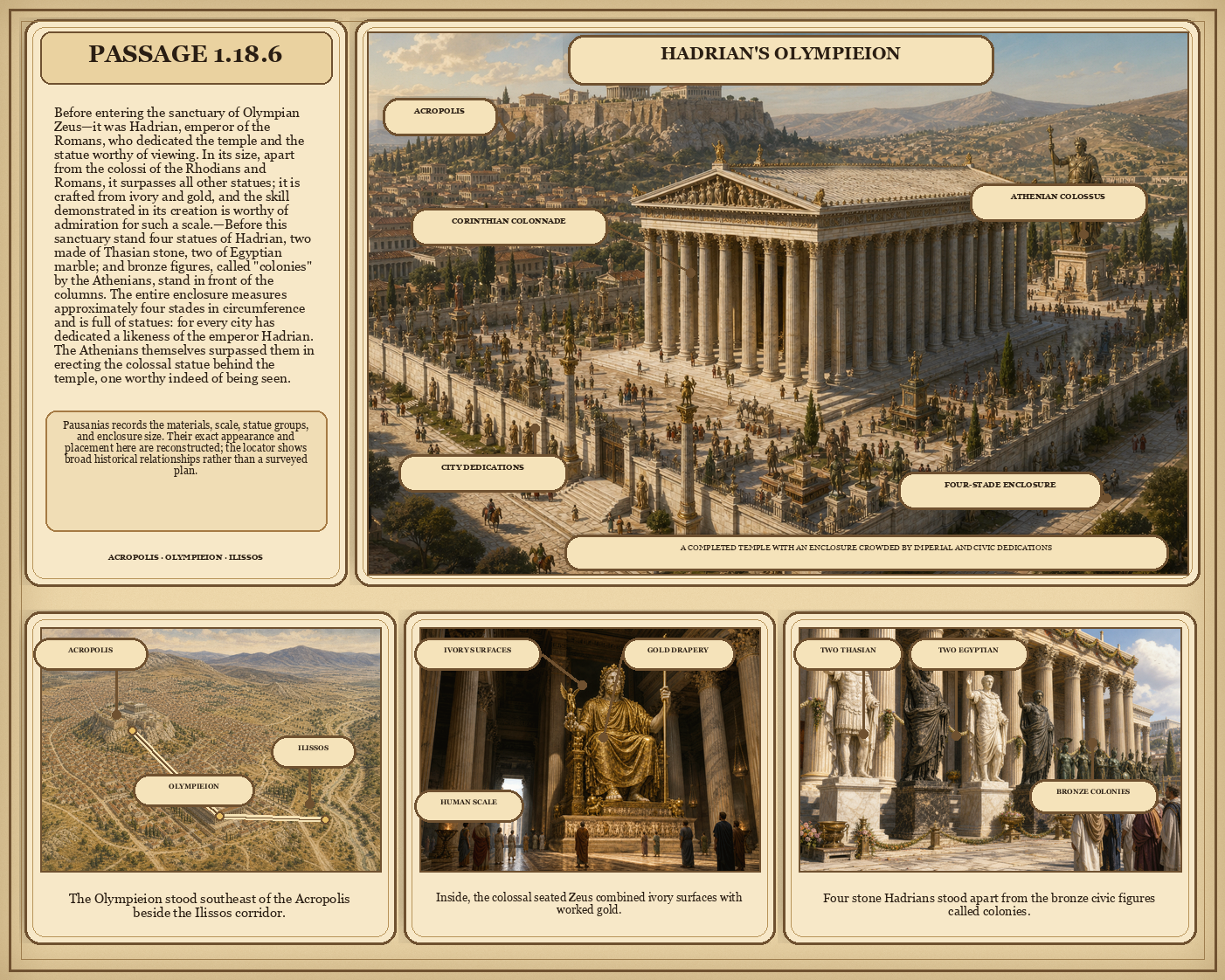 Illustrated page for Pausanias 1.18.6