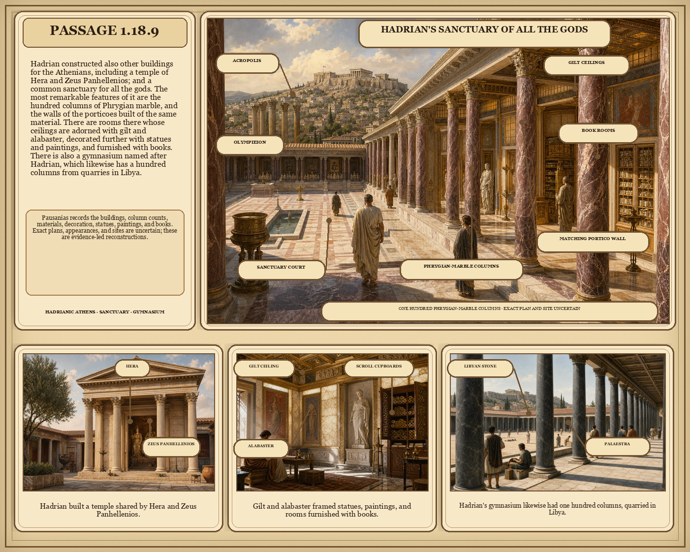 Illustrated page for Pausanias 1.18.9