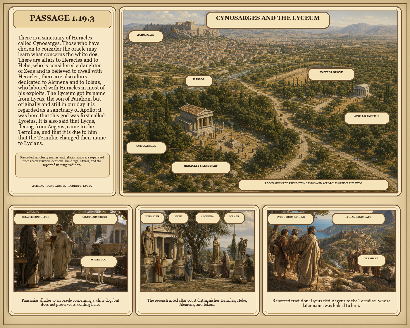 Illustrated page for Pausanias 1.19.3