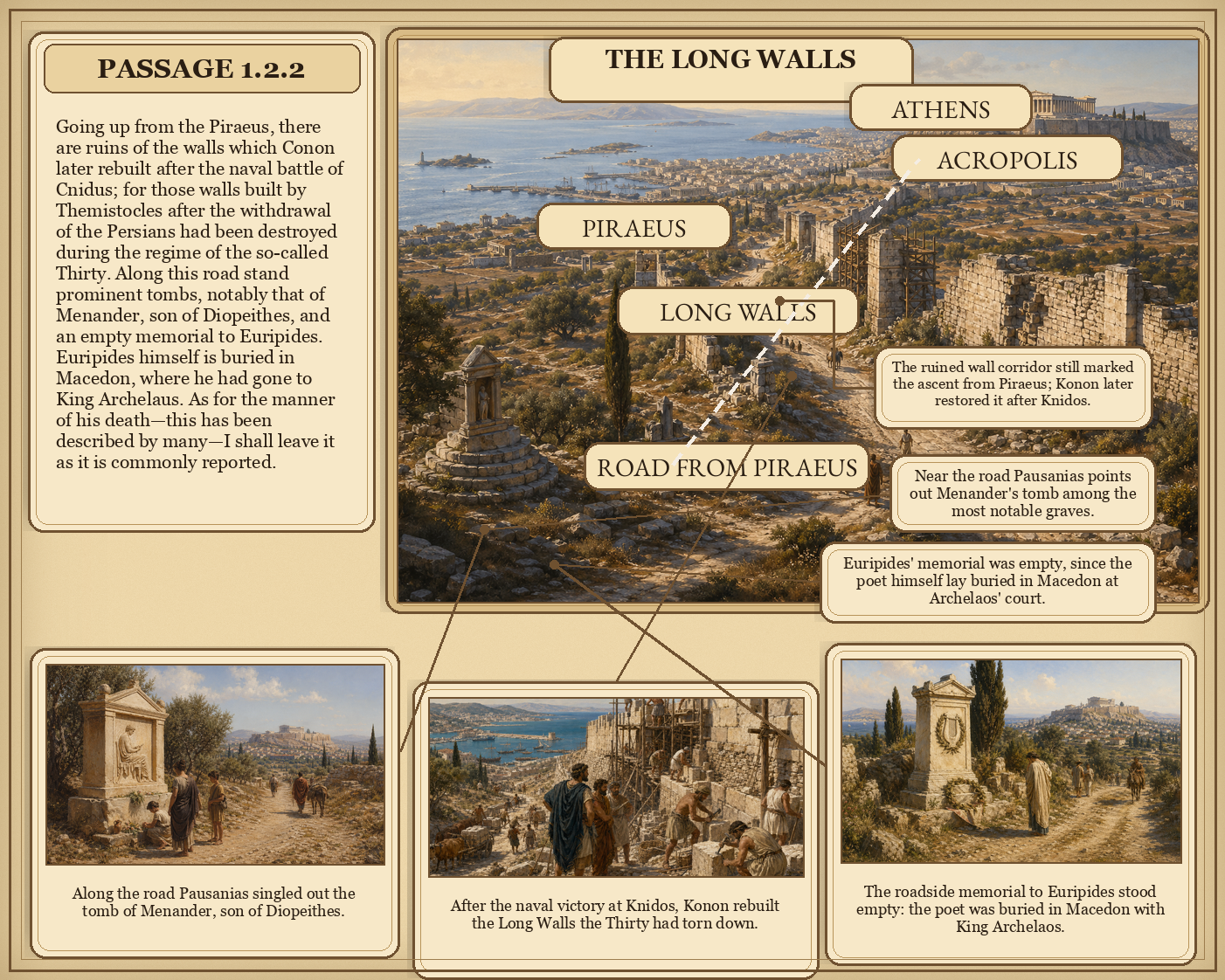Illustrated page for Pausanias 1.2.2