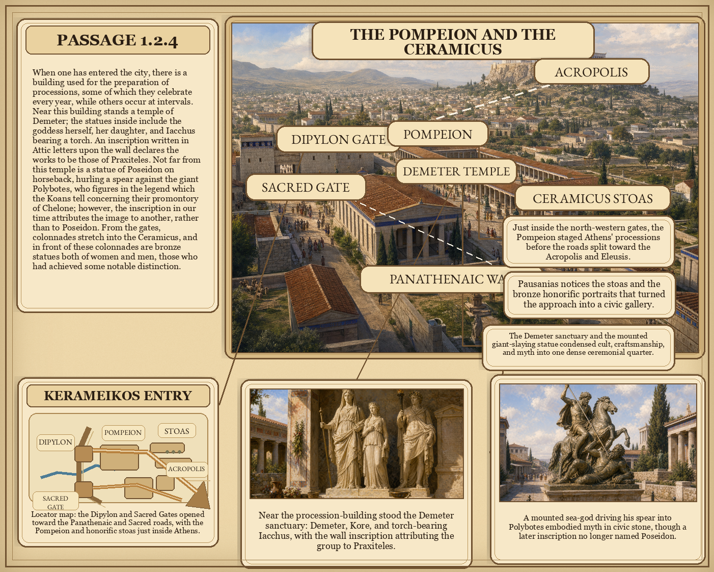 Illustrated page for Pausanias 1.2.4