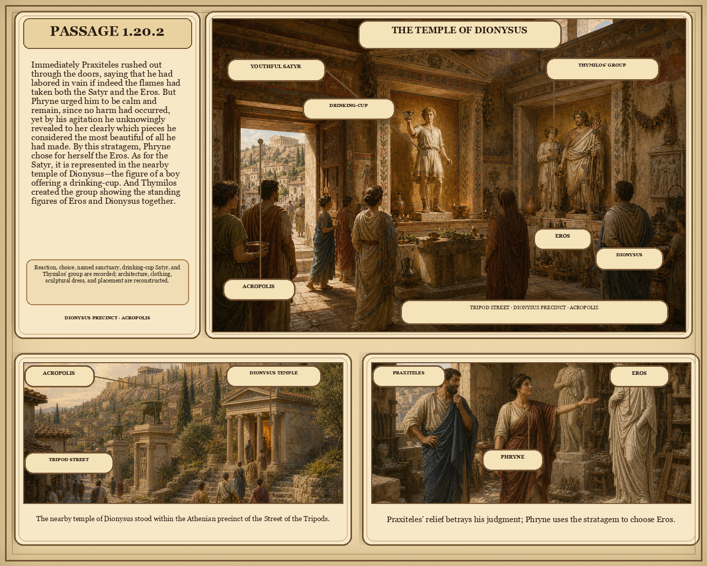Illustrated page for Pausanias 1.20.2