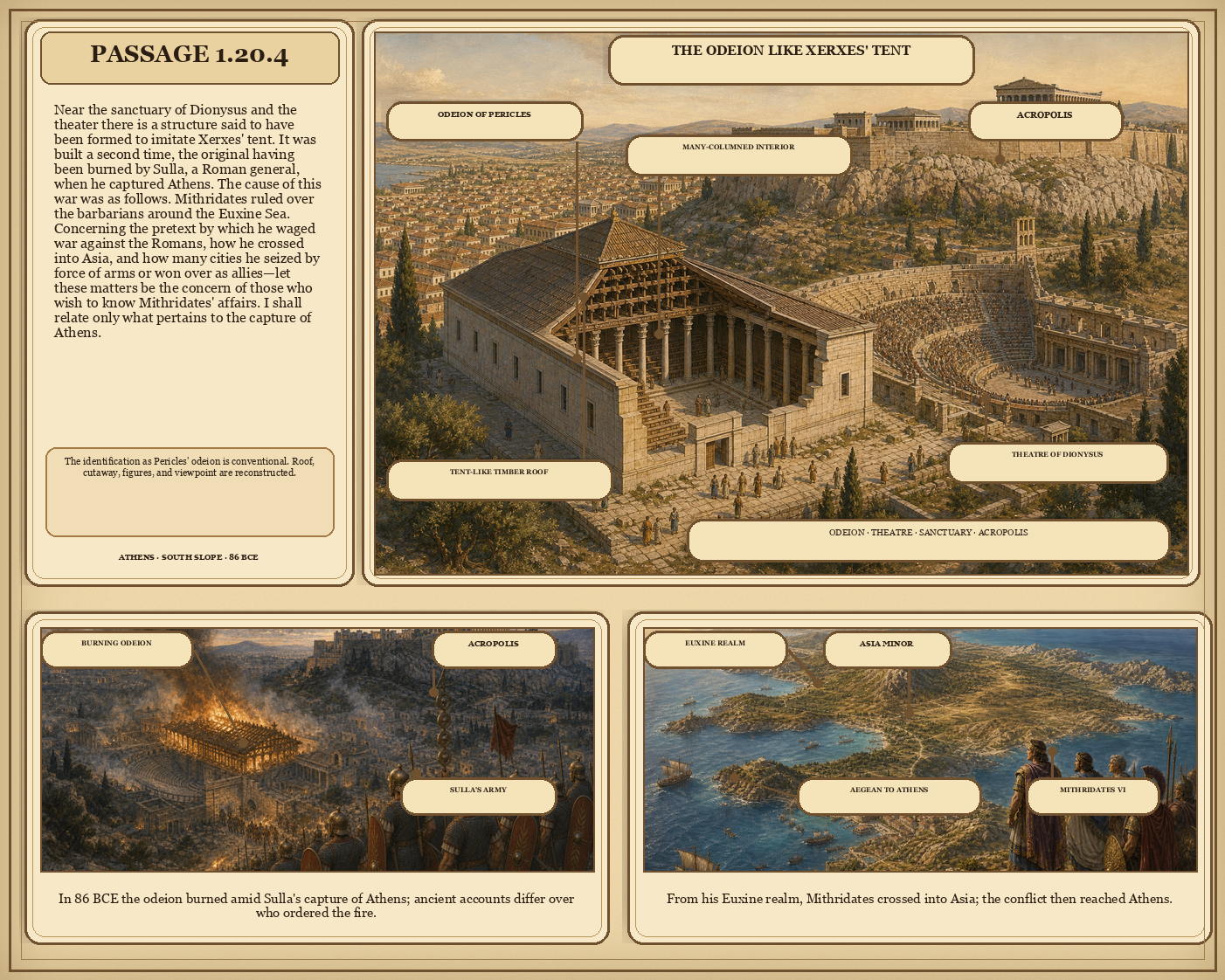 Illustrated page for Pausanias 1.20.4