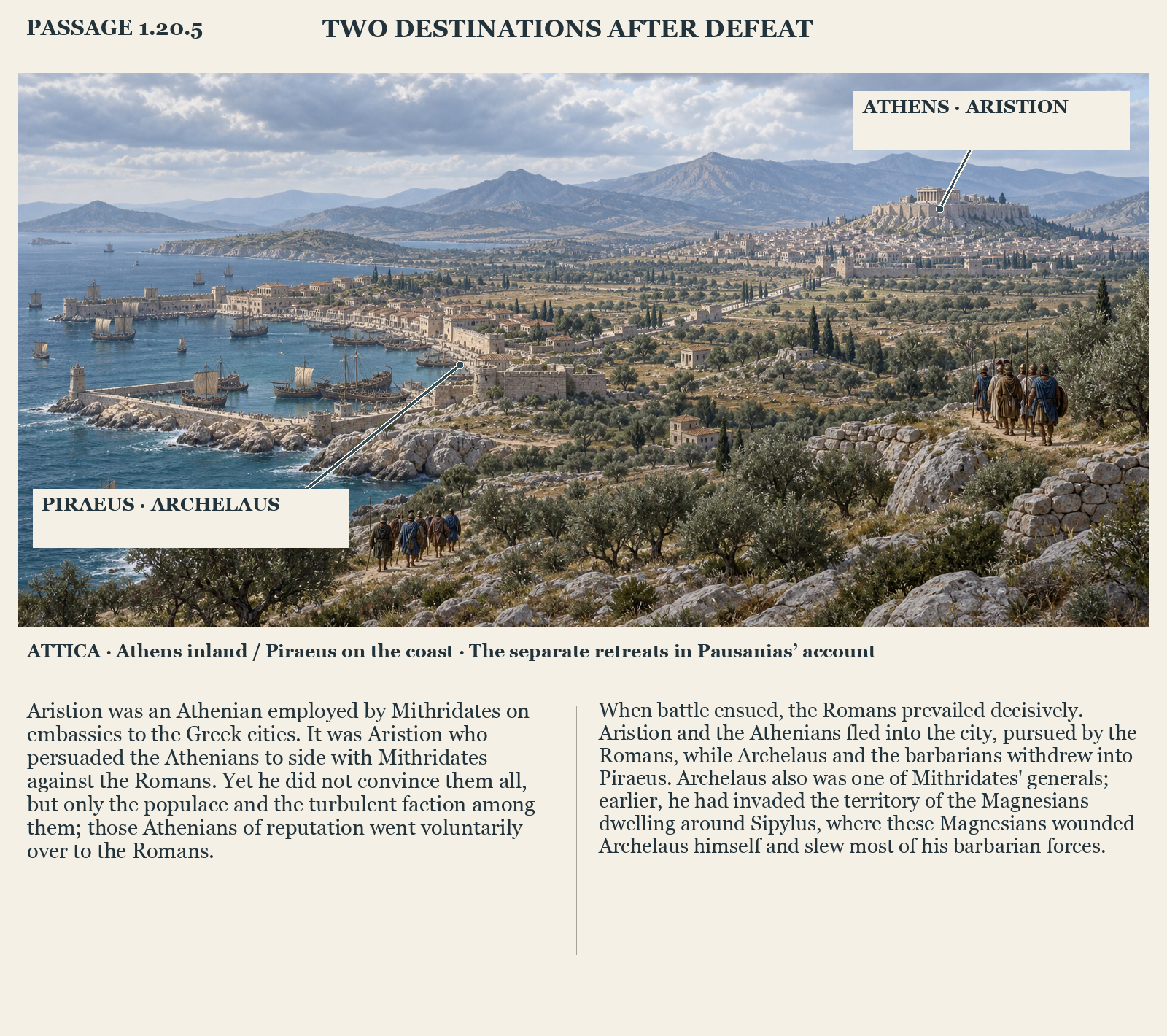 Illustrated page for Pausanias 1.20.5