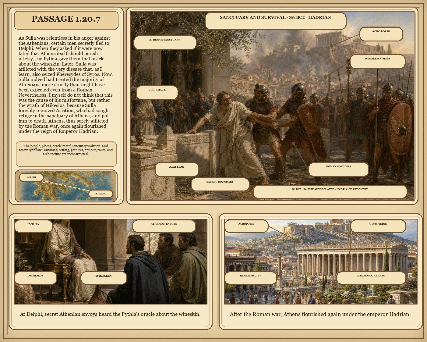 Illustrated page for Pausanias 1.20.7