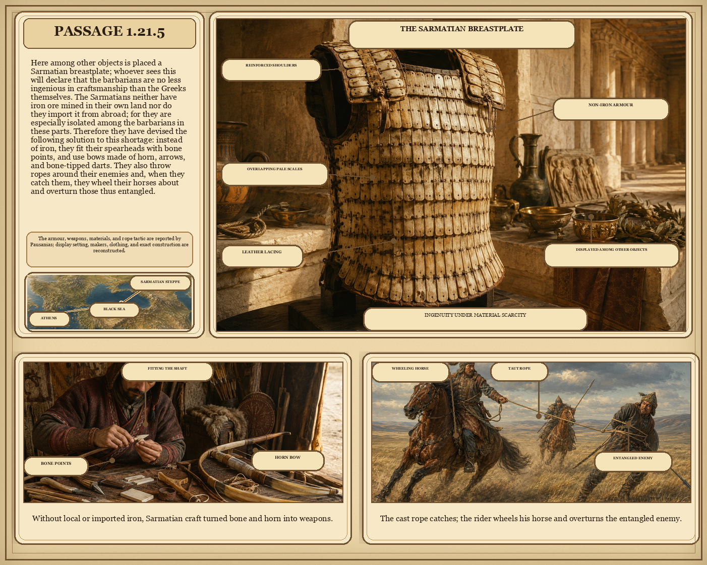 Illustrated page for Pausanias 1.21.5