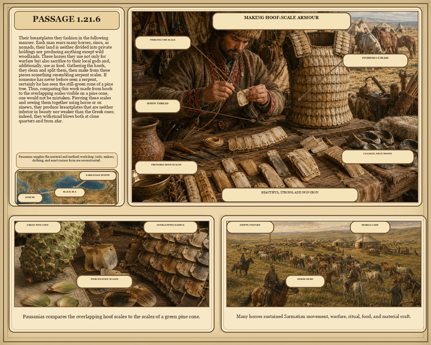 Illustrated page for Pausanias 1.21.6
