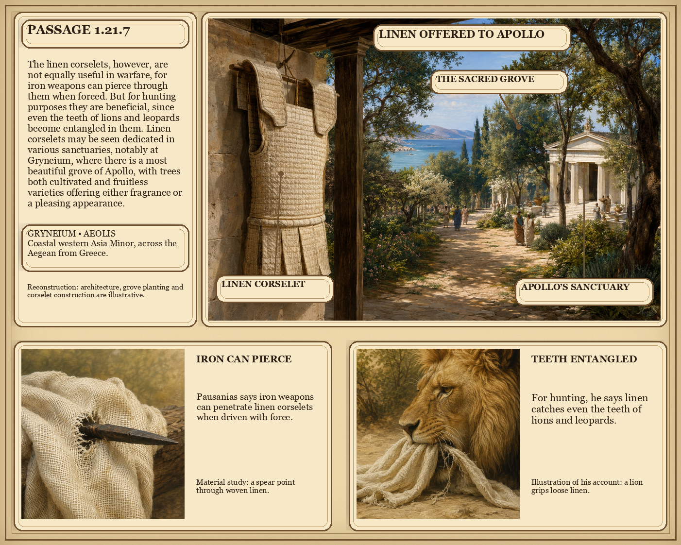 Illustrated page for Pausanias 1.21.7