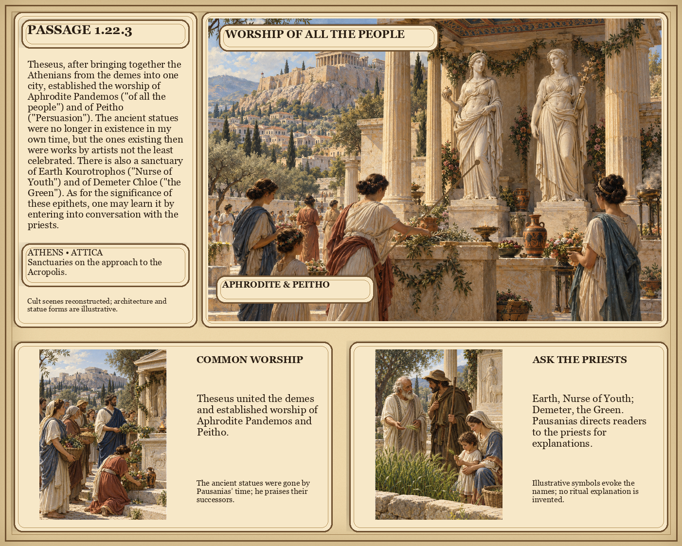 Illustrated page for Pausanias 1.22.3