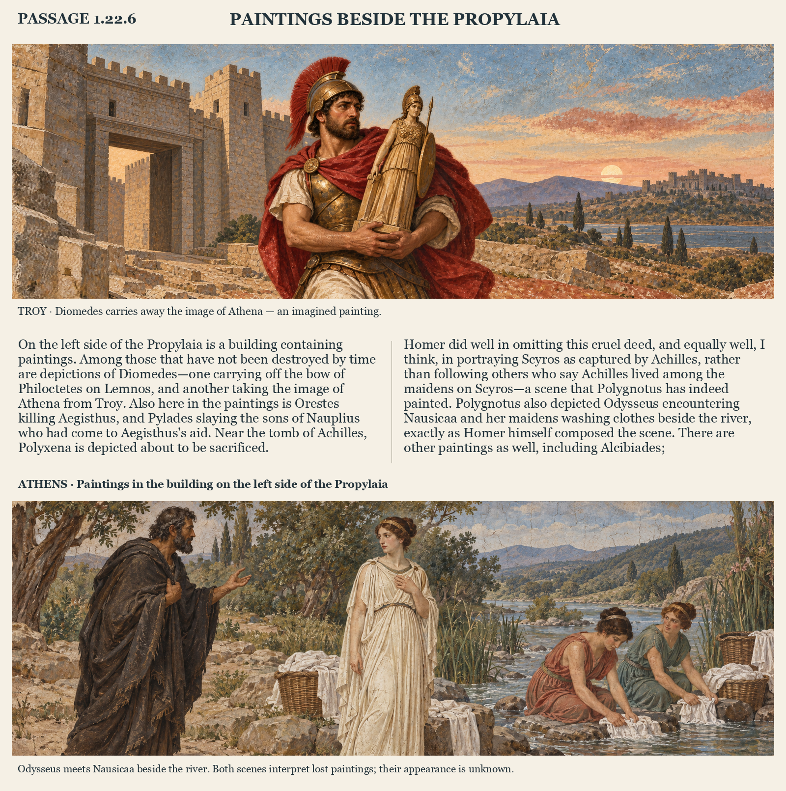 Illustrated page for Pausanias 1.22.6