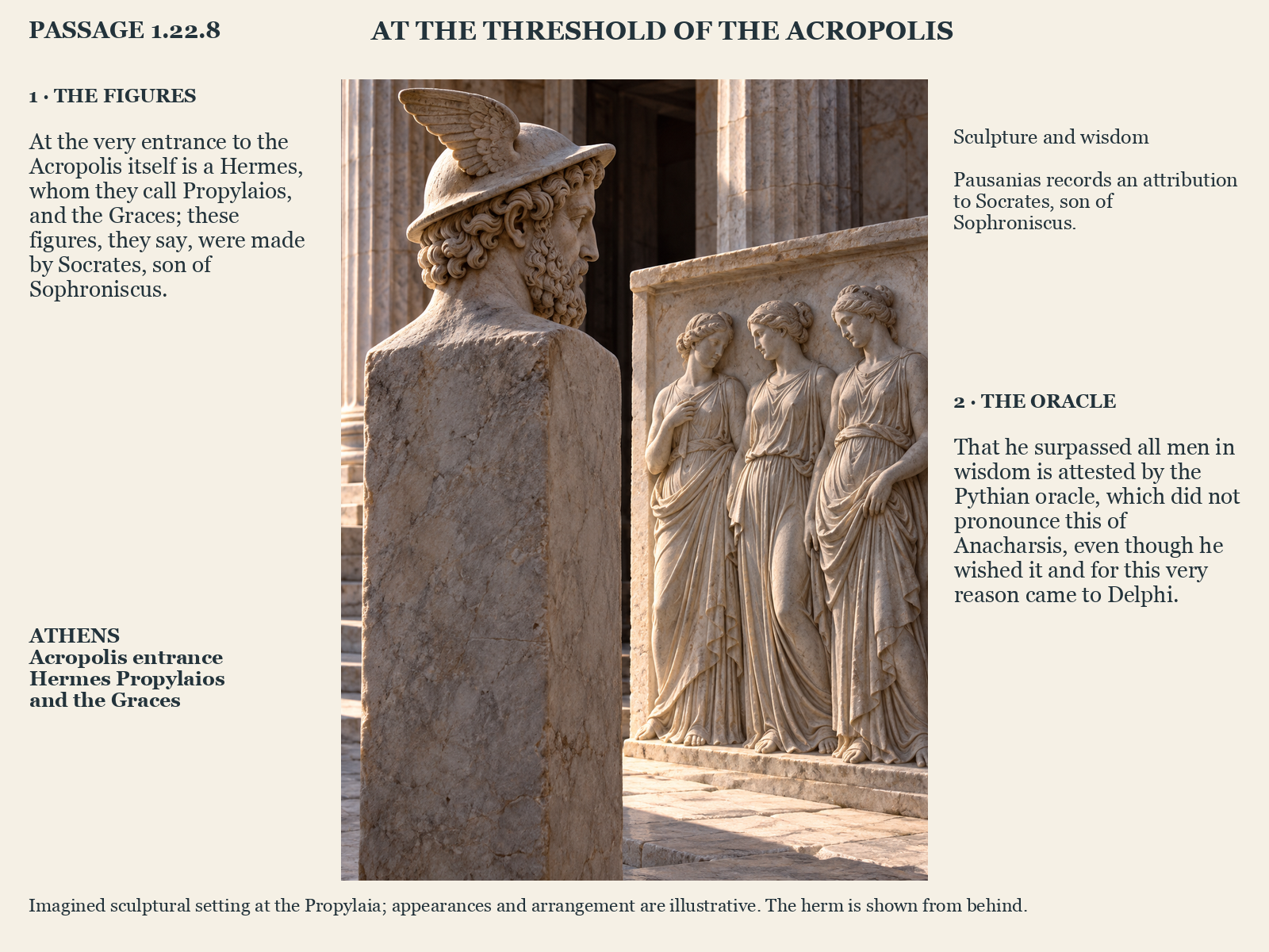 Illustrated page for Pausanias 1.22.8