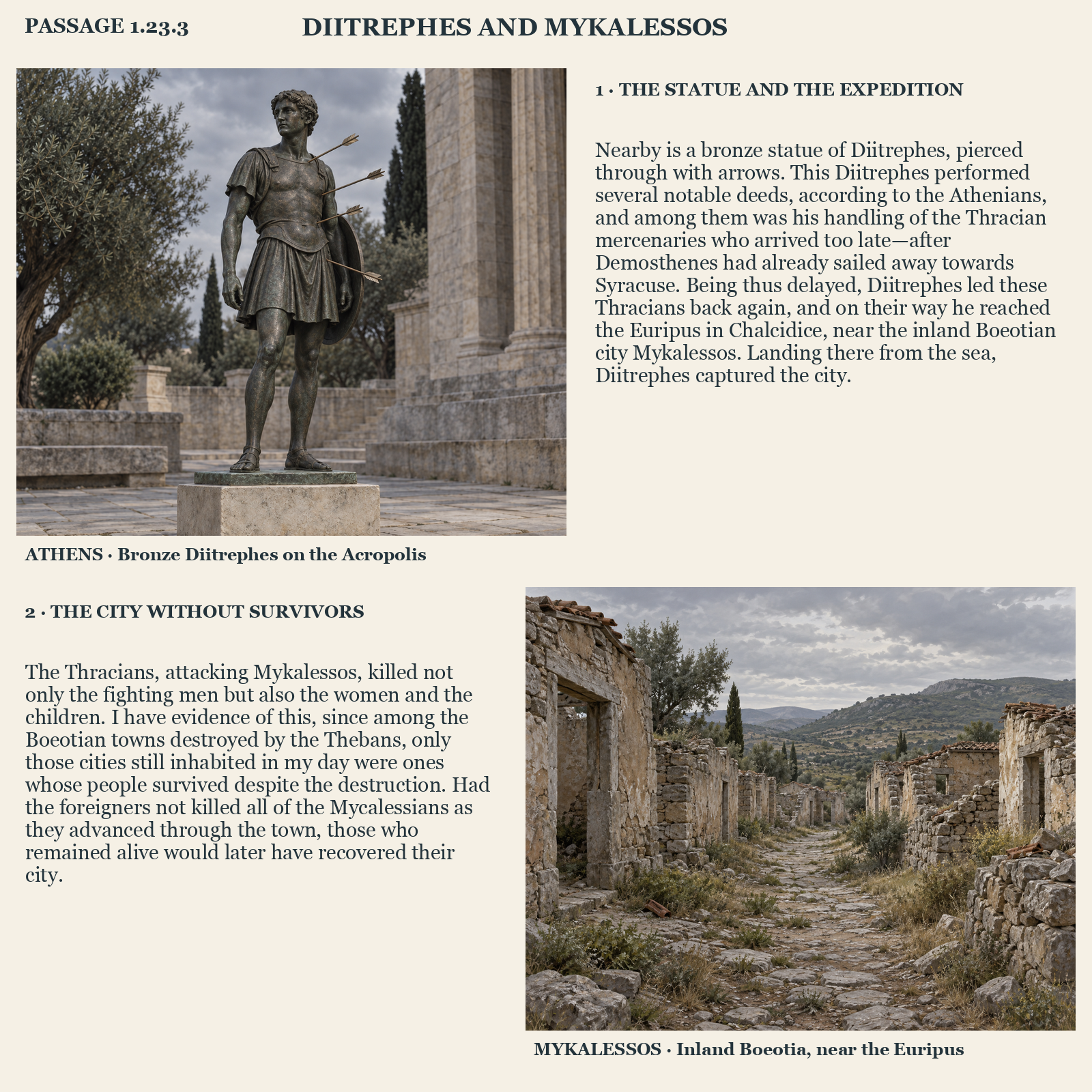 Illustrated page for Pausanias 1.23.3