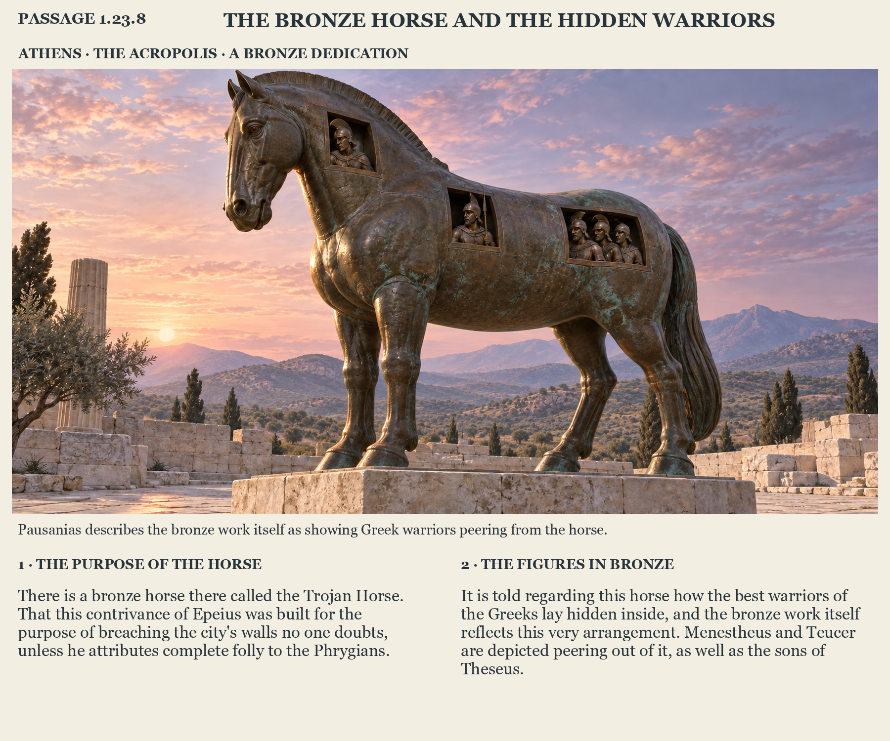 Illustrated page for Pausanias 1.23.8