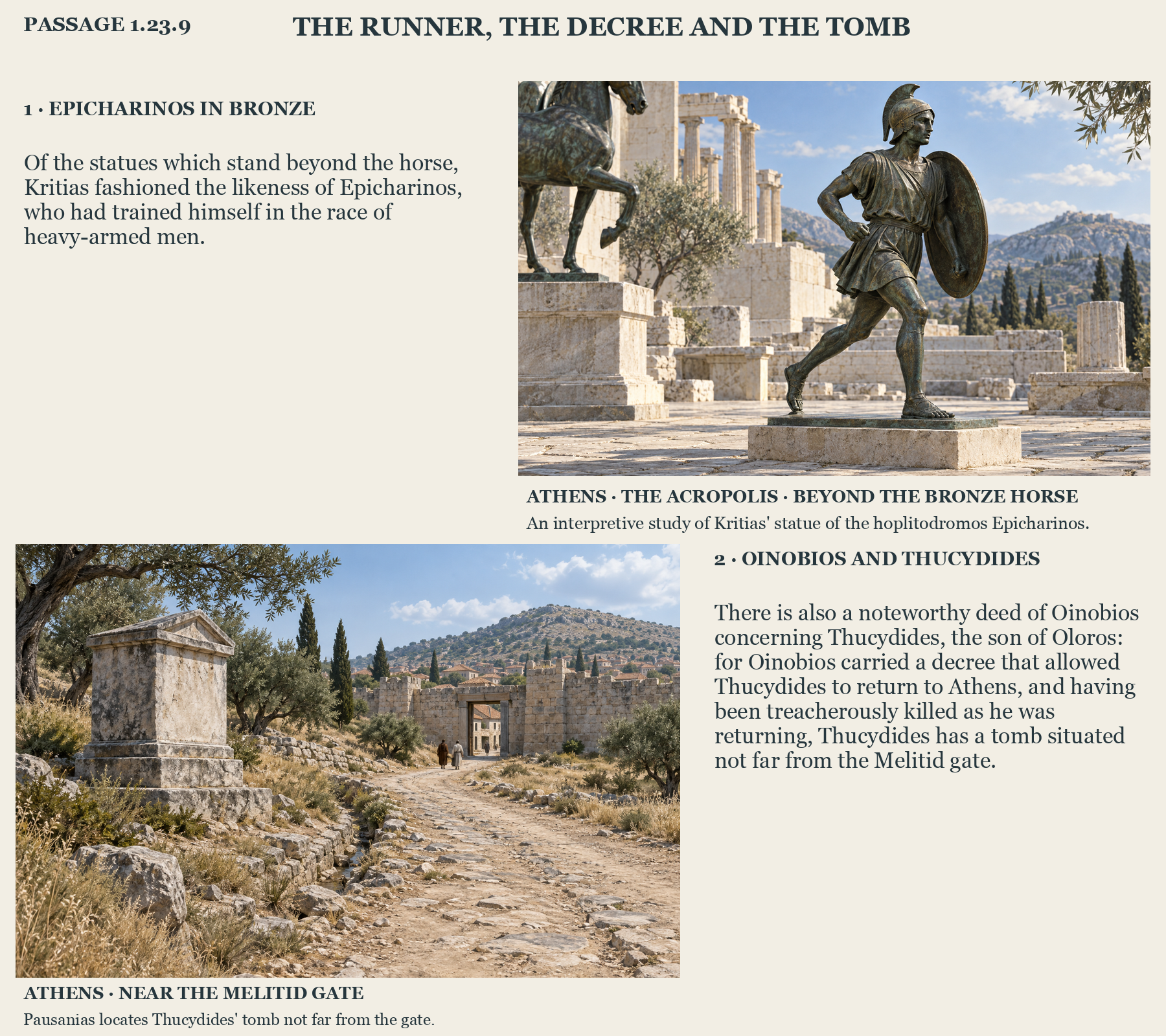 Illustrated page for Pausanias 1.23.9