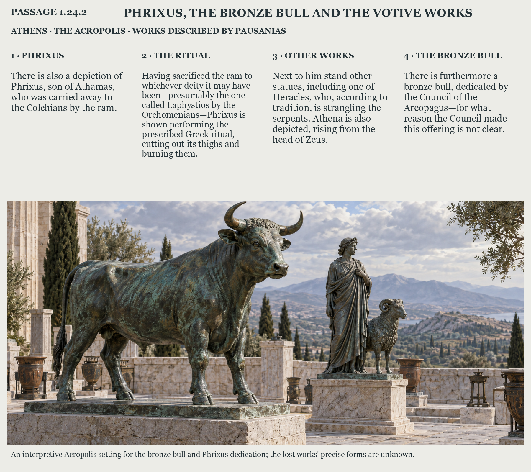 Illustrated page for Pausanias 1.24.2