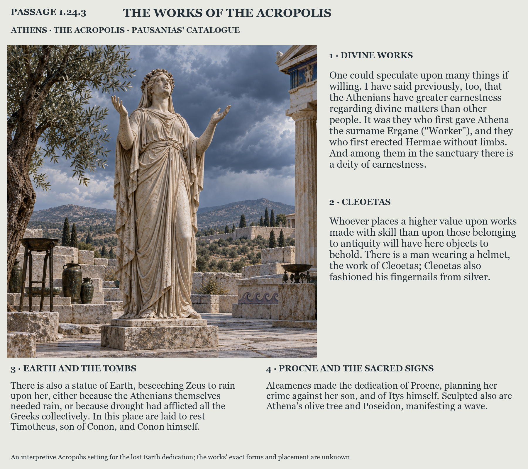 Illustrated page for Pausanias 1.24.3