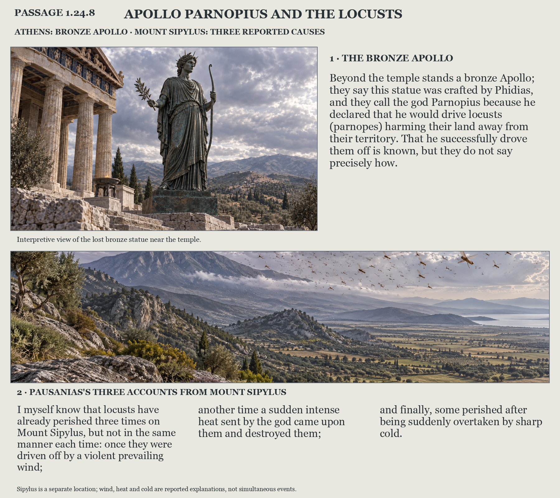 Illustrated page for Pausanias 1.24.8