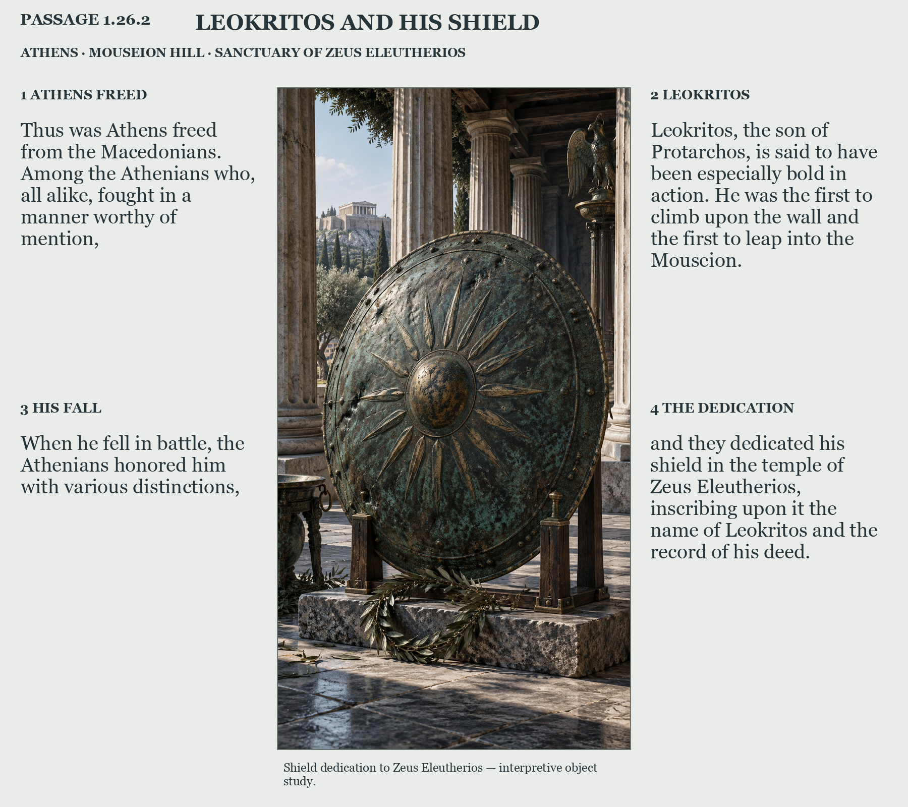 Illustrated page for Pausanias 1.26.2
