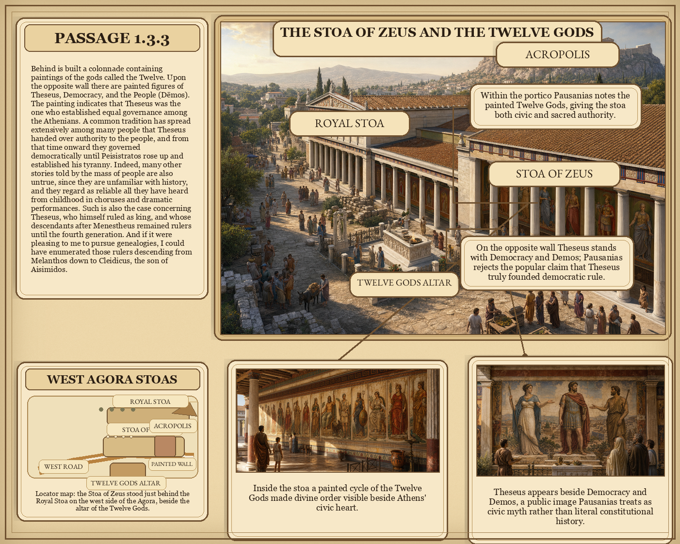 Illustrated page for Pausanias 1.3.3