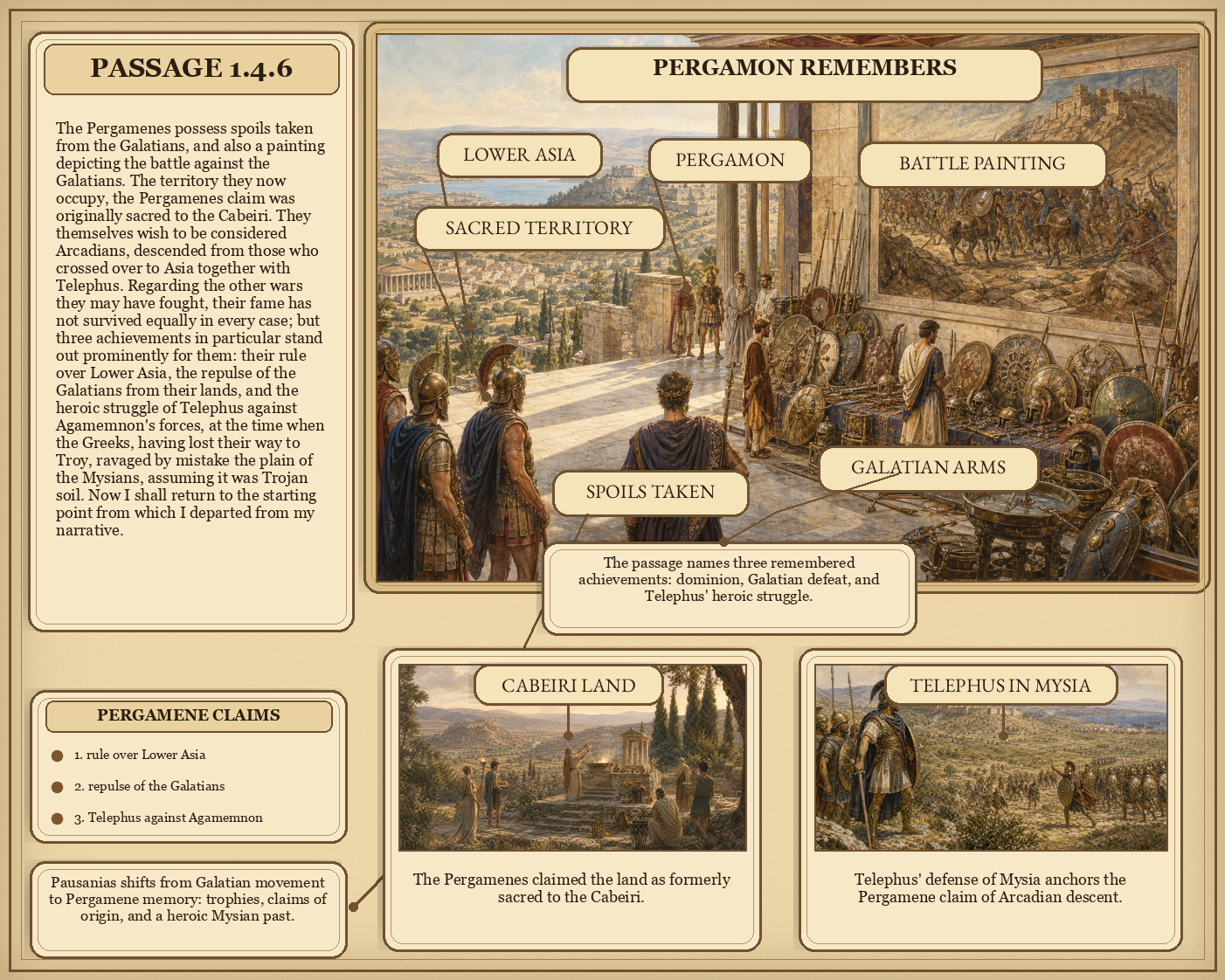 Illustrated page for Pausanias 1.4.6