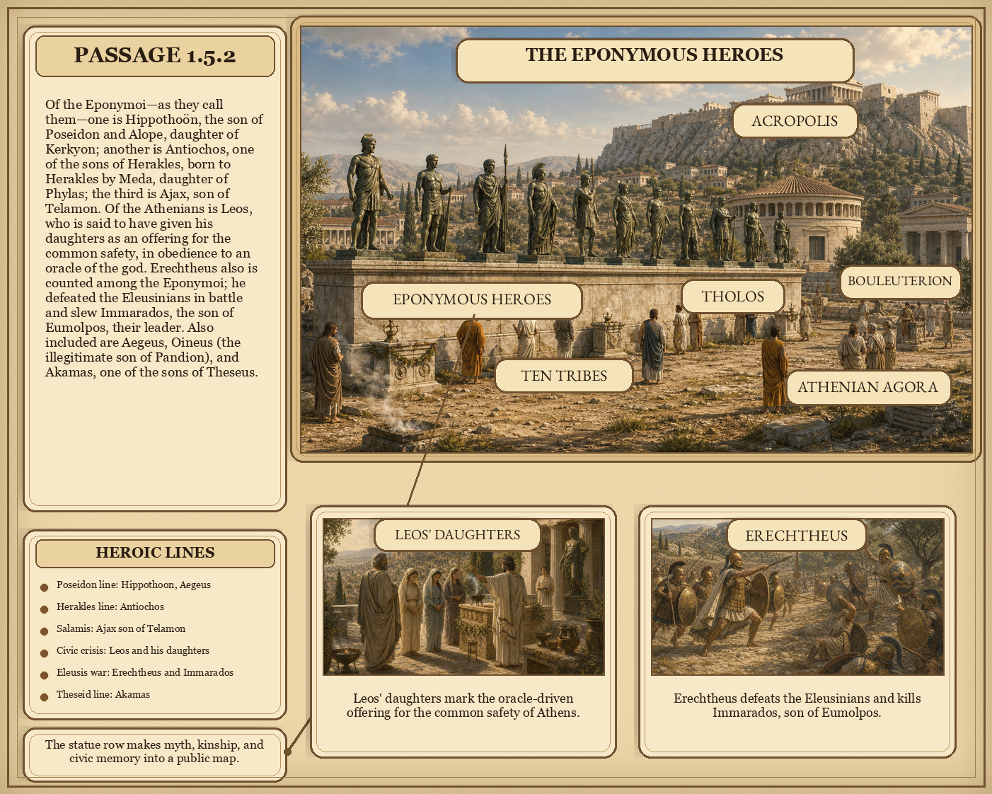 Illustrated page for Pausanias 1.5.2