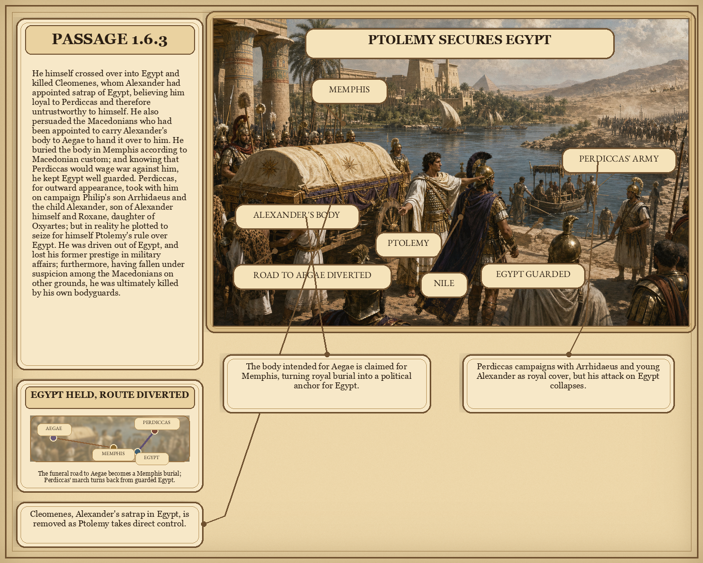 Illustrated page for Pausanias 1.6.3