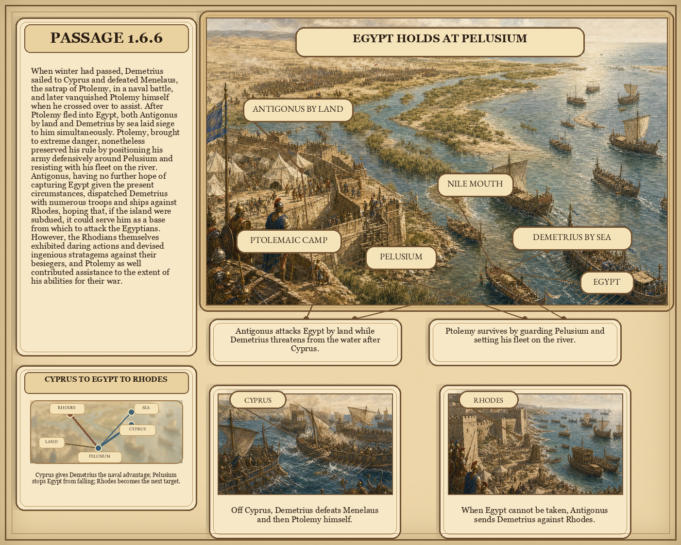 Illustrated page for Pausanias 1.6.6