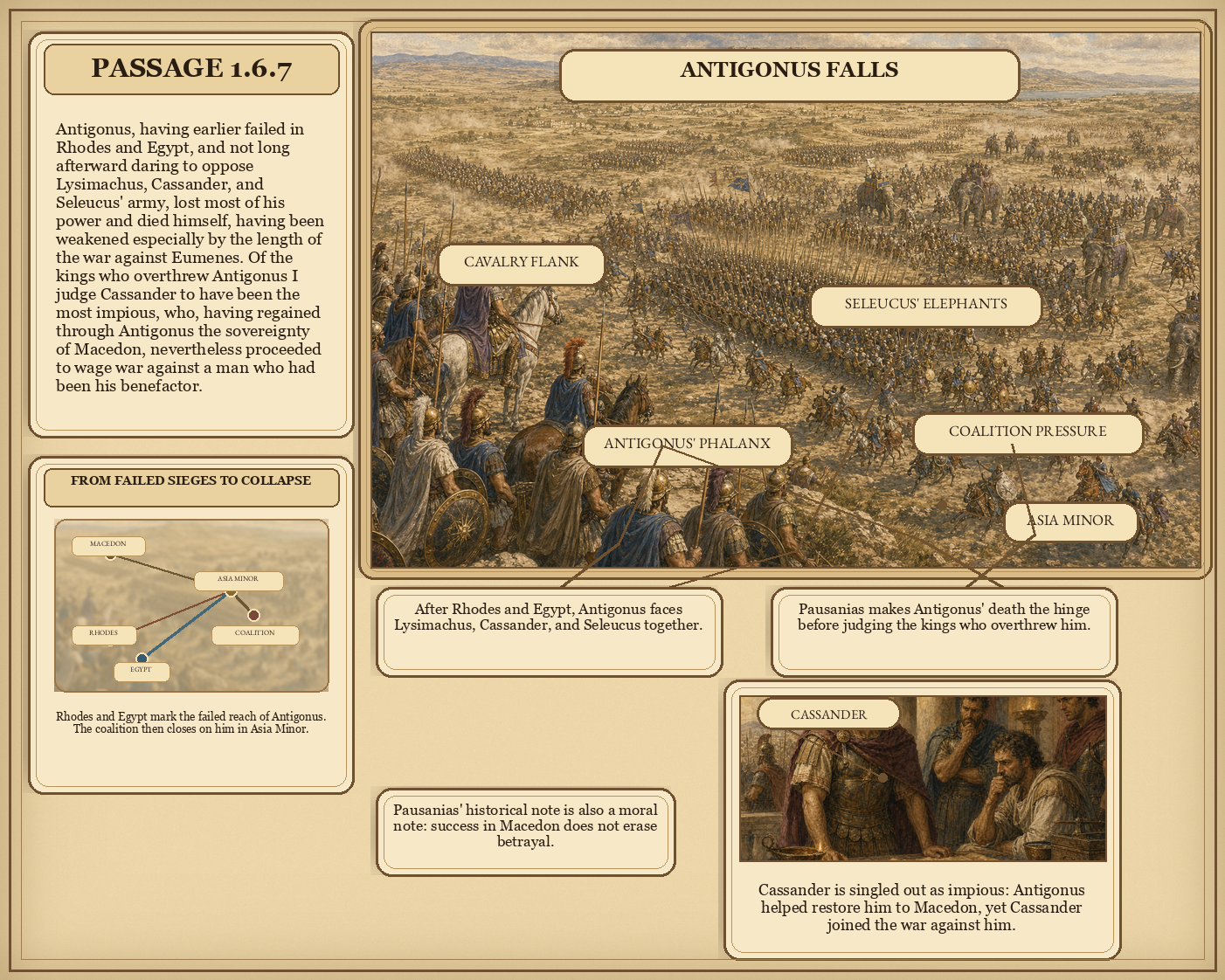 Illustrated page for Pausanias 1.6.7