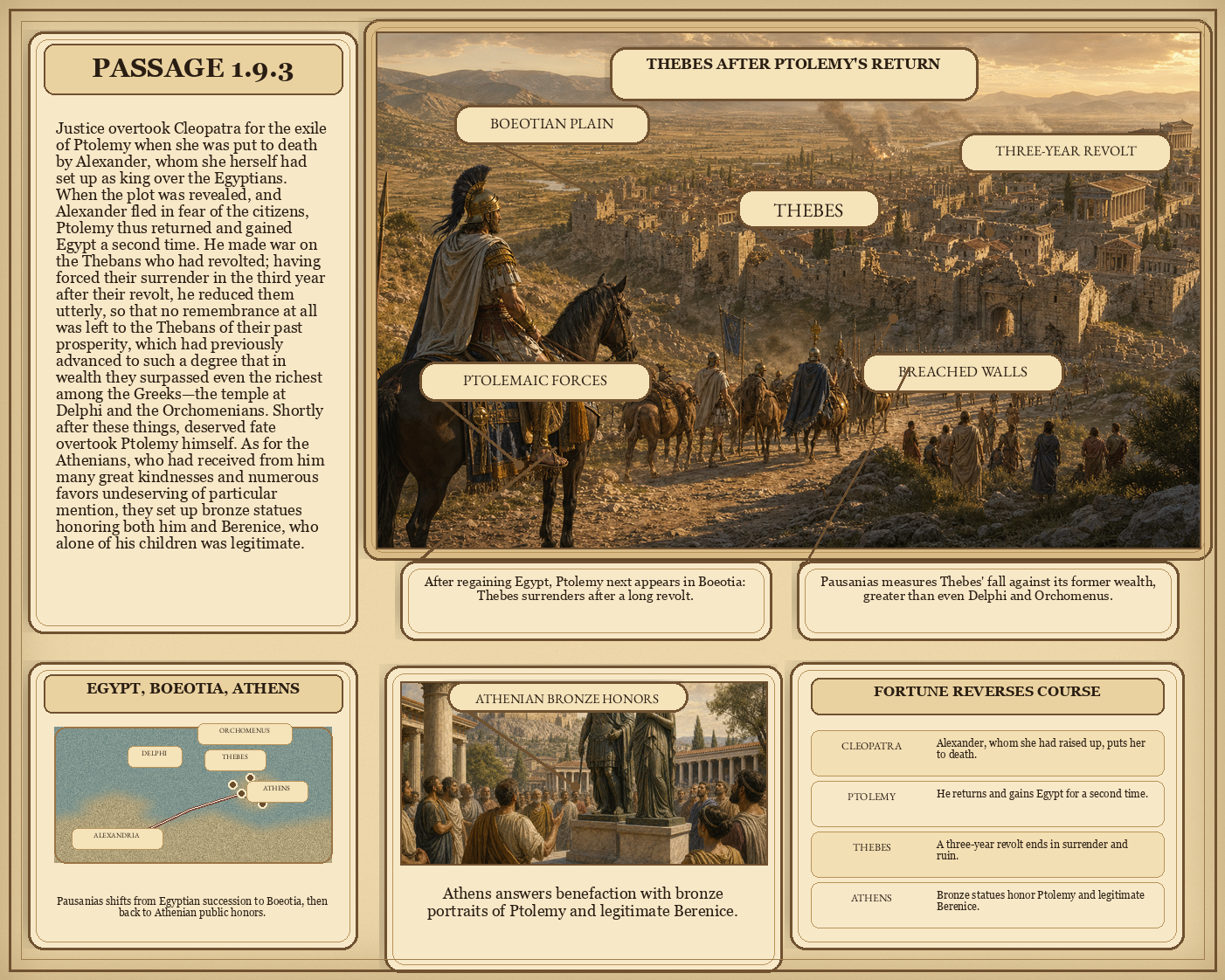Illustrated page for Pausanias 1.9.3
