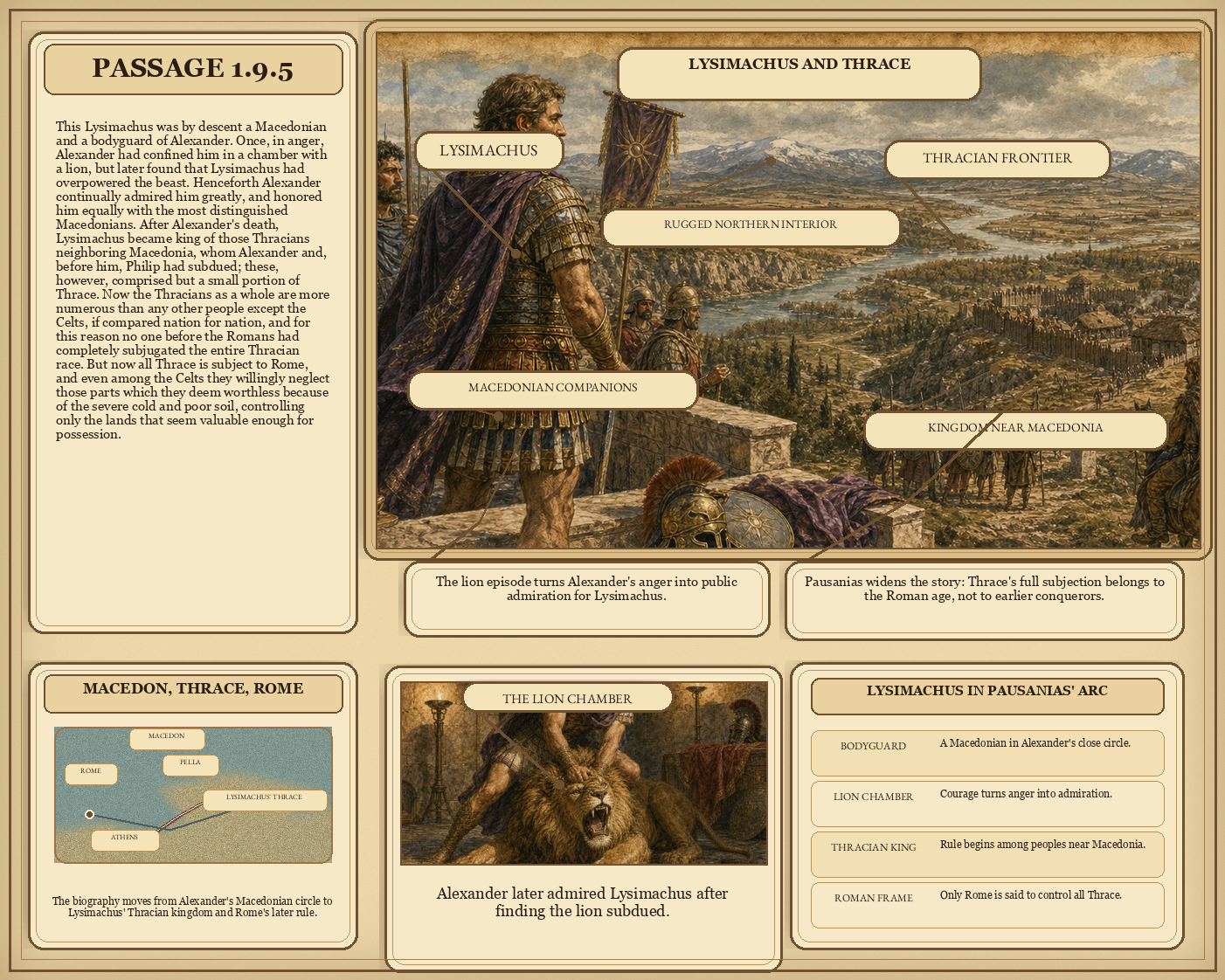 Illustrated page for Pausanias 1.9.5
