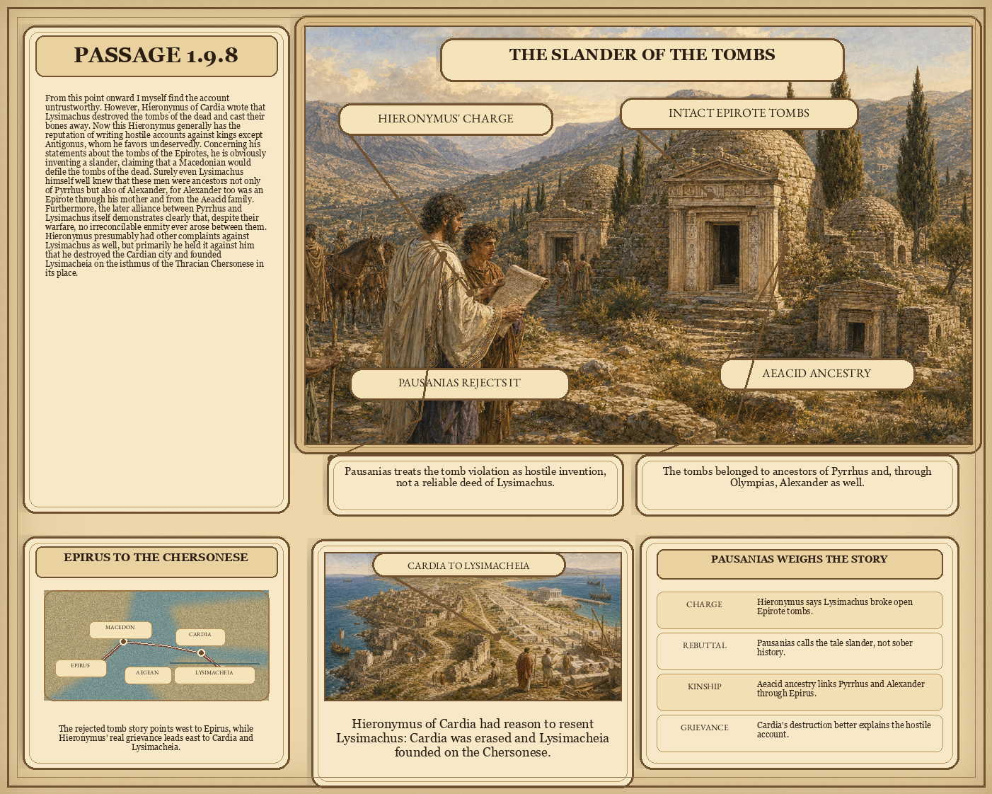 Illustrated page for Pausanias 1.9.8